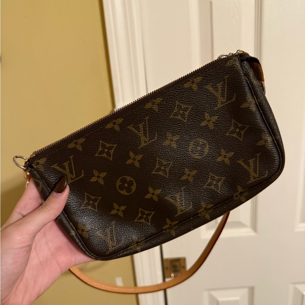 Louis Vuitton Dark Monogram Pochette Accessoires Purse - Picture 3 of 14